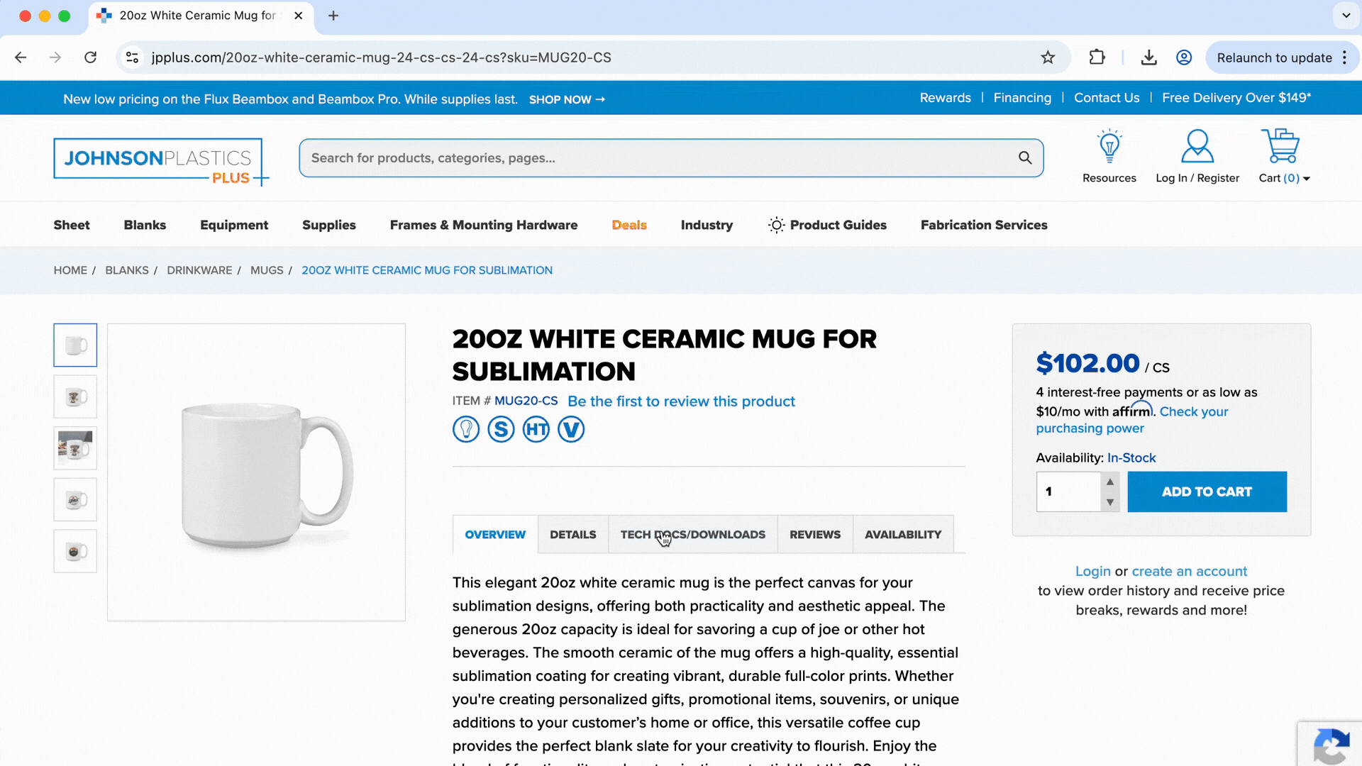Tech Tips & Templates on a product page on JPPlus.com