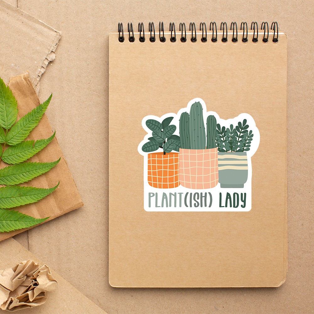 Plantish Lady Sticker
